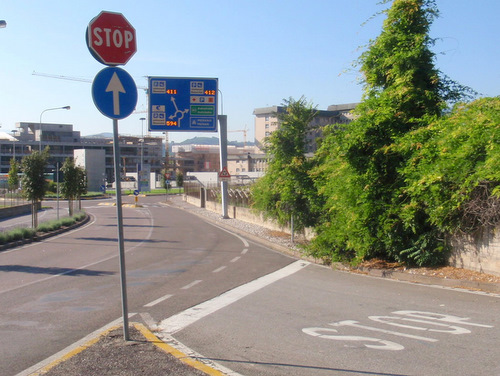 bright digital numbers tell how many parking spaces are available.